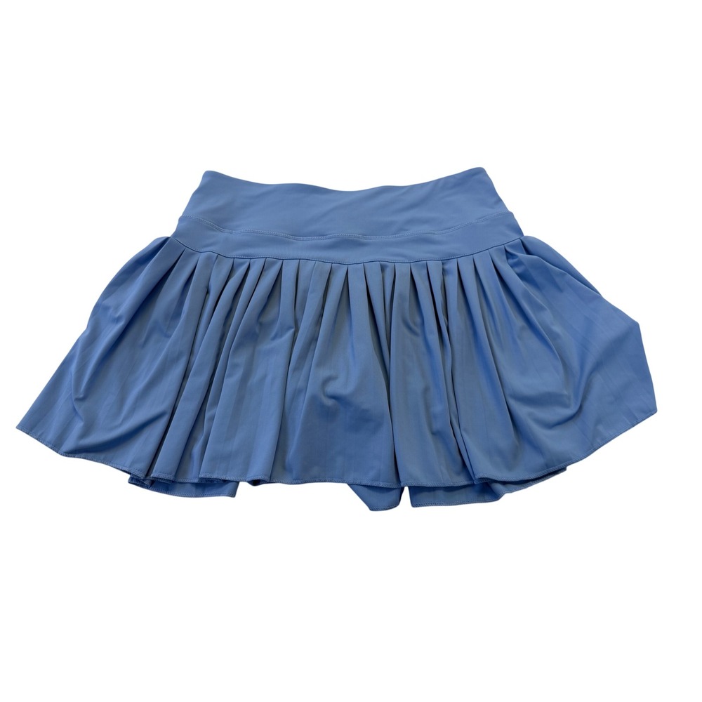 Goldhinge Pleated Tennis Skort Blue Activewear Skirt with Shorts Size Large